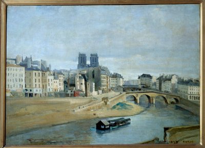 Quai des Orfèvres et le Pont Saint Michel - Jean Baptiste Camille Corot