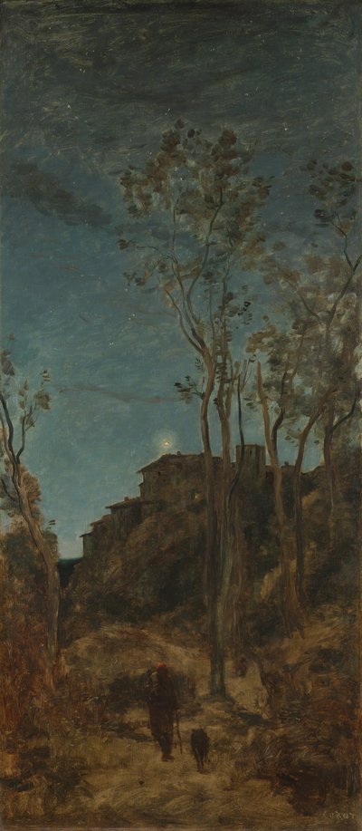 Les quatre moments de la journée : La nuit - Jean-Baptiste-Camille Corot