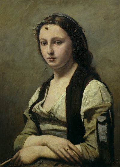 La Femme à la perle - Jean Baptiste Camille Corot