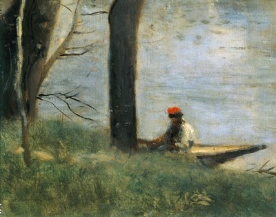 Le pont de Mantes, France ... - Jean-Baptiste-Camille Corot