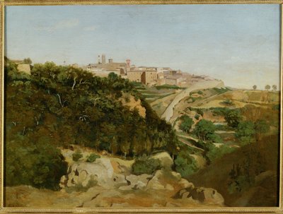 Volterra, le municipe - Volterra, Italie ... - Jean-Baptiste-Camille Corot