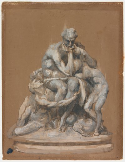 Étude pour la sculpture Ugolino et ses enfants - Jean Baptiste Carpeaux