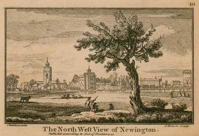 Vue nord-ouest de Newington - Jean Baptiste Claude Chatelain