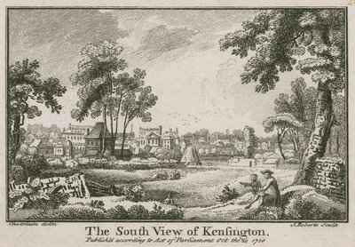 Vue sud de Kensington - Jean Baptiste Claude Chatelain