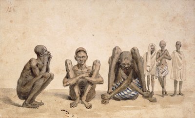 Noirs de Rio Janeiro, vers 1825-6 (aquarelle) - Jean Baptiste Debret