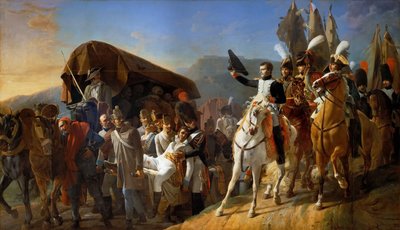 Napoléon rend hommage au courage des blessés - Jean Baptiste Debret