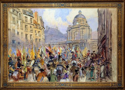 La reddition au Sénat des Trophées après la Bataille d