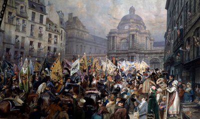 Remise au sénat des trophées après la bataille d