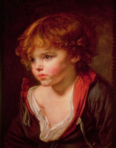 Un garçon blond aux cheveux ouverts - Jean Baptiste Greuze
