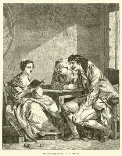 Lecture du roman - Jean Baptiste Greuze