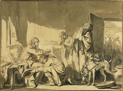La bénédiction paternelle, ou le départ de Basile - Jean Baptiste Greuze