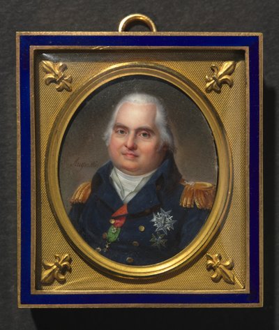 Portrait de Louis XVIII, vers 1822 - Jean Baptiste Jacques Augustin