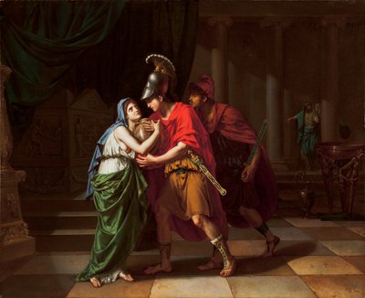 Électre recevant les cendres de son frère, Oreste - Jean Baptiste Joseph Wicar