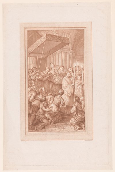 Procession avec ostensoir - Jean Baptiste Lucien