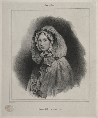 Bruxelles : Jeune fille en cape - Jean Baptiste Madou