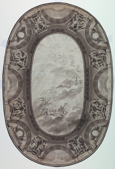 Dessin, Projet de décoration peinte du plafond d