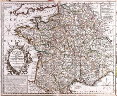 Carte du Royaume de France - Jean Baptiste Nolin
