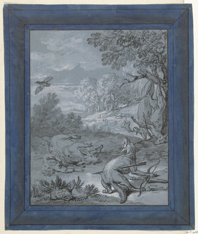 Le Loup et le Chasseur - Jean Baptiste Oudry