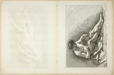 Figure (recto et verso), du Seconde livre de figures d’Académies gravées en Partie par les Professeurs de l’Académie Royale - Jean Baptiste Perronneau