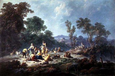 Paysage boisé - Jean Baptiste Pillement