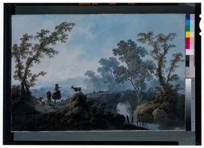 Paysage avec bergers - Jean Baptiste Pillement