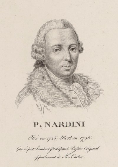 Portrait du violoniste et compositeur Pietro Nardini 1722-1793 - Jean Baptiste Ponce Lambert