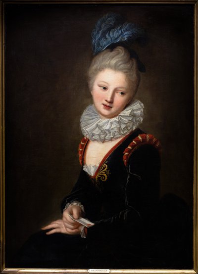La jeune femme au billet doux - Jean Baptiste Santerre