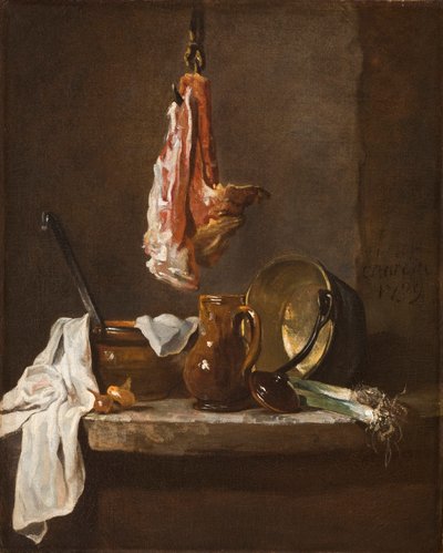 Nature morte avec une côte de bœuf, 1739 - Jean Baptiste Simeon Chardin