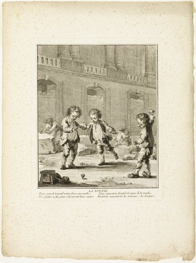 Le sommet, tiré des Jeux des Urchins de Paris - Jean Baptiste Tilliard I