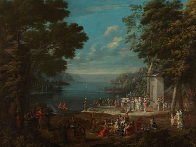 Sortie des dames à Hünkâr İskelesi le long du Bosphore - Jean Baptiste Vanmour
