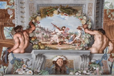 Un des quarante et un panneaux avec des scènes qui narrent les événements de Bacchus - Jean Boulanger