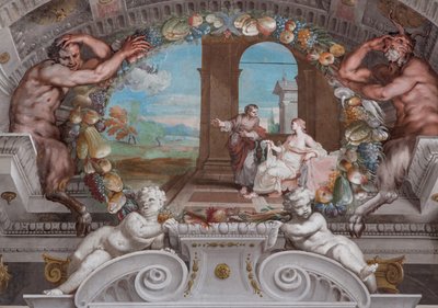 Un des quarante et un panneaux avec des scènes qui narrent les événements de Bacchus - Jean Boulanger