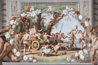 Le char triomphal de Bacchus, tiré par des panthères et accompagné de Silènes et Bacchantes - Jean Boulanger