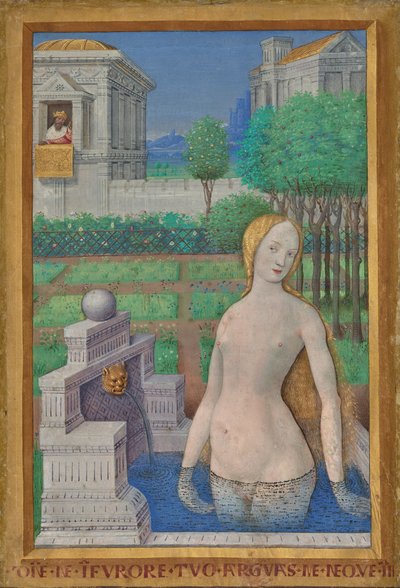 Bethsabée se baignant des Heures de Louis XII - Jean Bourdichon