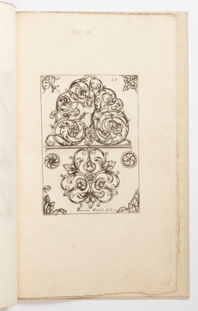 Planche 12, de Diverses pièces de serruriers - Jean Bérain the Elder