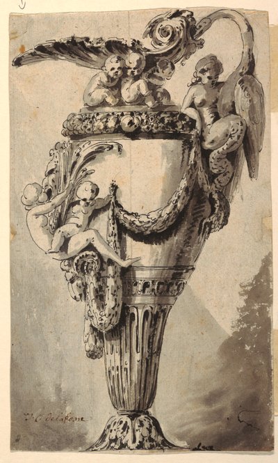Conception pour une aiguière décorative - Jean Charles Delafosse