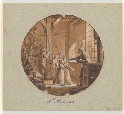 Design pour une assiette en porcelaine peinte, L