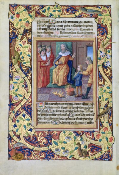 Ms Lat. Q.v.I.126 fol.23v Joseph interprétant les rêves de Pharaon, du Livre d