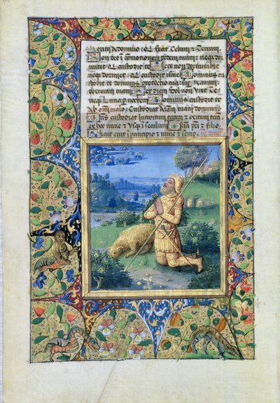 Ms Lat. Q.v.I.126 fol. 29v Samuel invoque le Seigneur, du Livre d