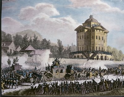 Arrivée du roi Louis XVI à Paris après son arrestation à Varennes, 25 juin - Jean Duplessi Bertaux