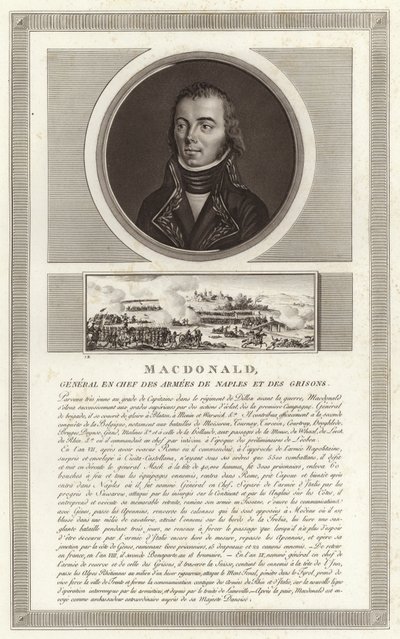 Portrait de Jacques MacDonald, duc de Tarente - Jean Duplessi Bertaux