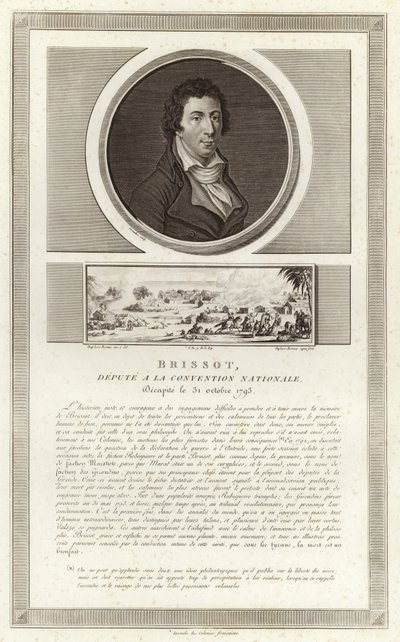 Portrait de Jacques Pierre Brissot - Jean Duplessi Bertaux