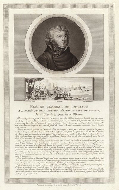 Portrait de Jean Baptiste Kléber - Jean Duplessi Bertaux