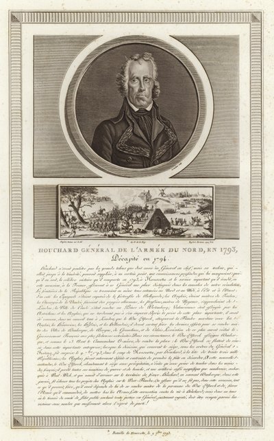 Portrait de Jean Nicolas Houchard - Jean Duplessi Bertaux
