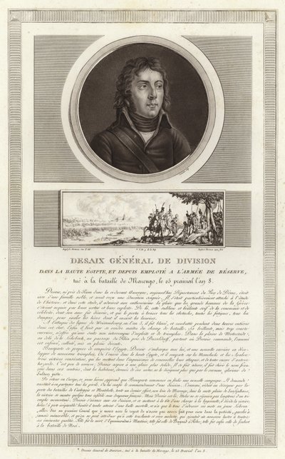 Portrait de Louis Desaix - Jean Duplessi Bertaux