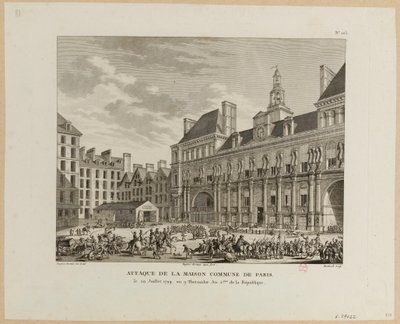 Attaque de la Maison commune de Paris - Jean Duplessis Bertaux