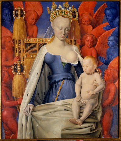 Madone entourée de séraphins et chérubins - Jean Fouquet
