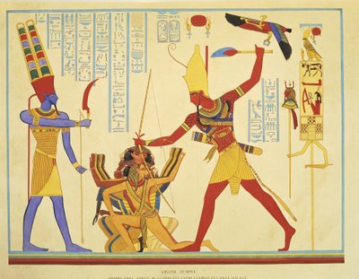 Reproduction de fresques dans le temple d