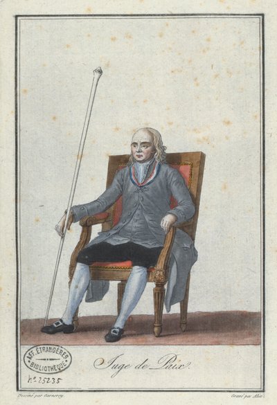Justice de paix, gravé par Alix, d