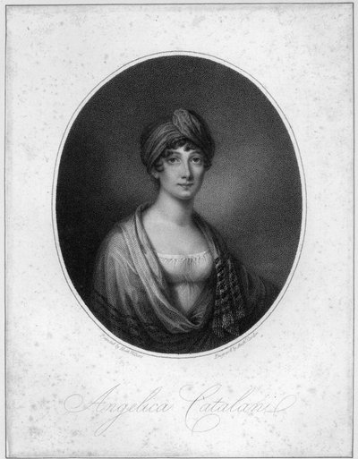 Angelica Catalani, gravée par Antoine Cardon - Jean Francois Marie Huet Villiers